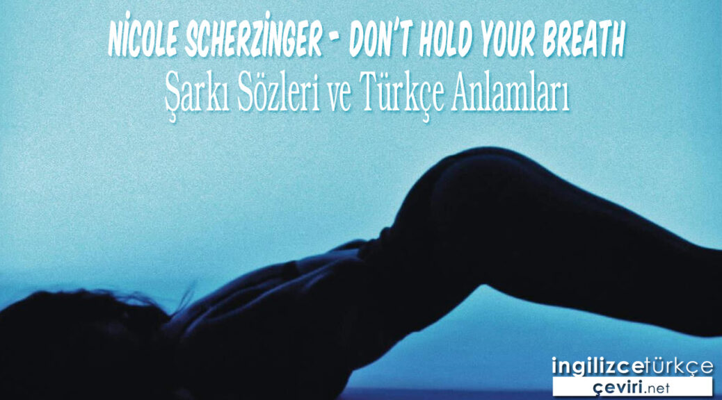 Nicole Scherzinger Dont Hold Your Breath ŞARKI SÖZLERİ VE TÜRKÇE